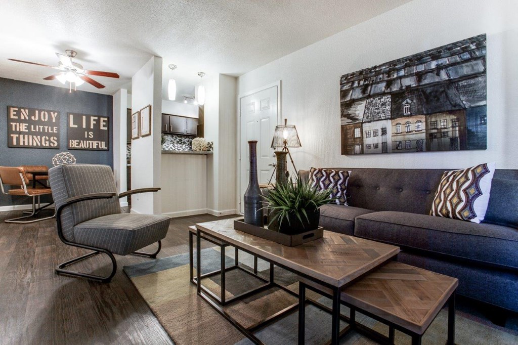 Forty200 Apartments Model Living Room