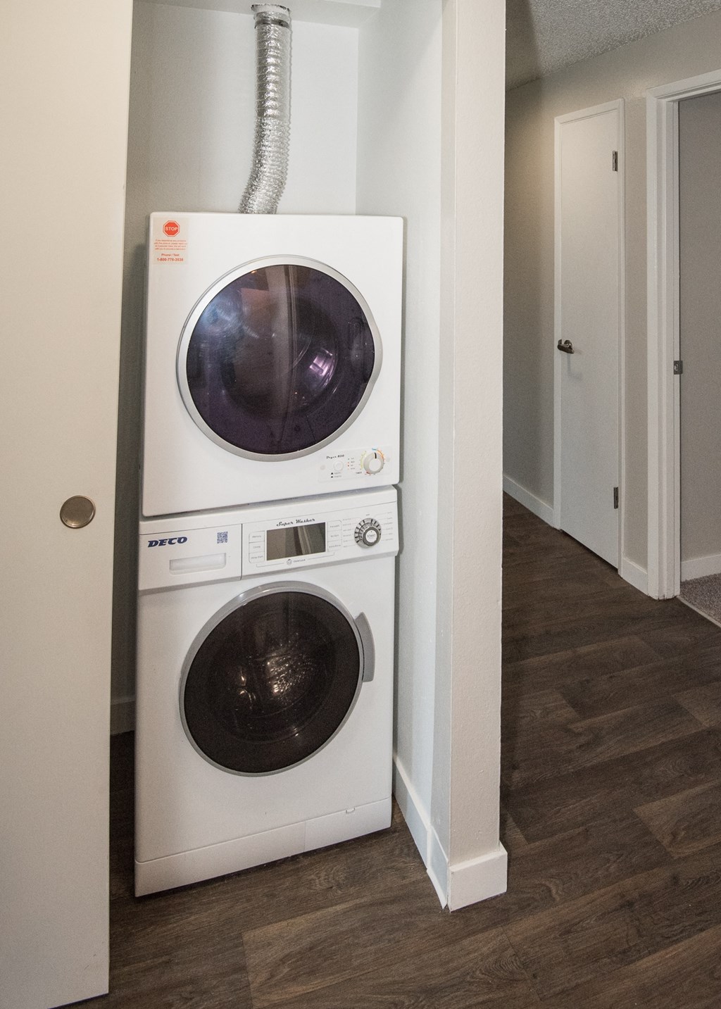 Fox Pointe Apartments Two Bedroom Model Laundry Closet