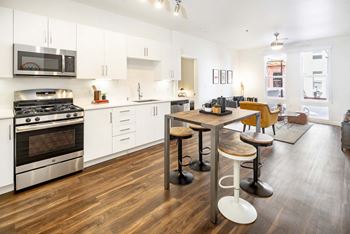 Contemporary Flat-Panel Cabinets with LED Lighting