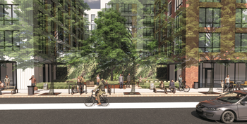 The Warren Apartments Exterior Building and Street Rendering - Photo Gallery 2