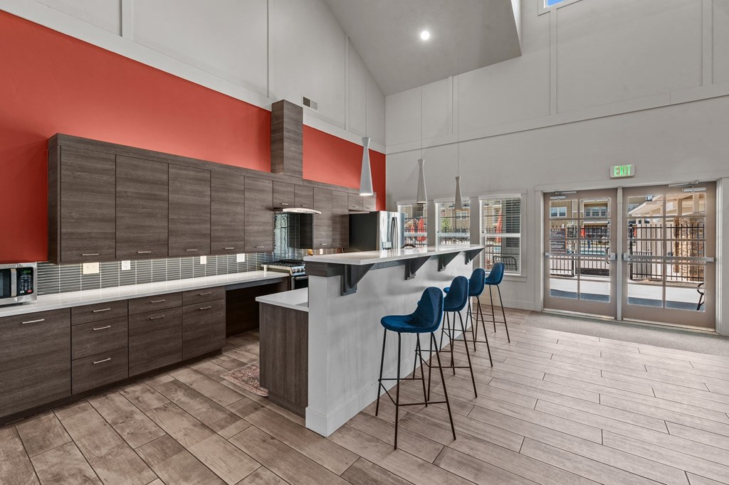 Prelude at Paramount Apartments Clubhouse Kitchen