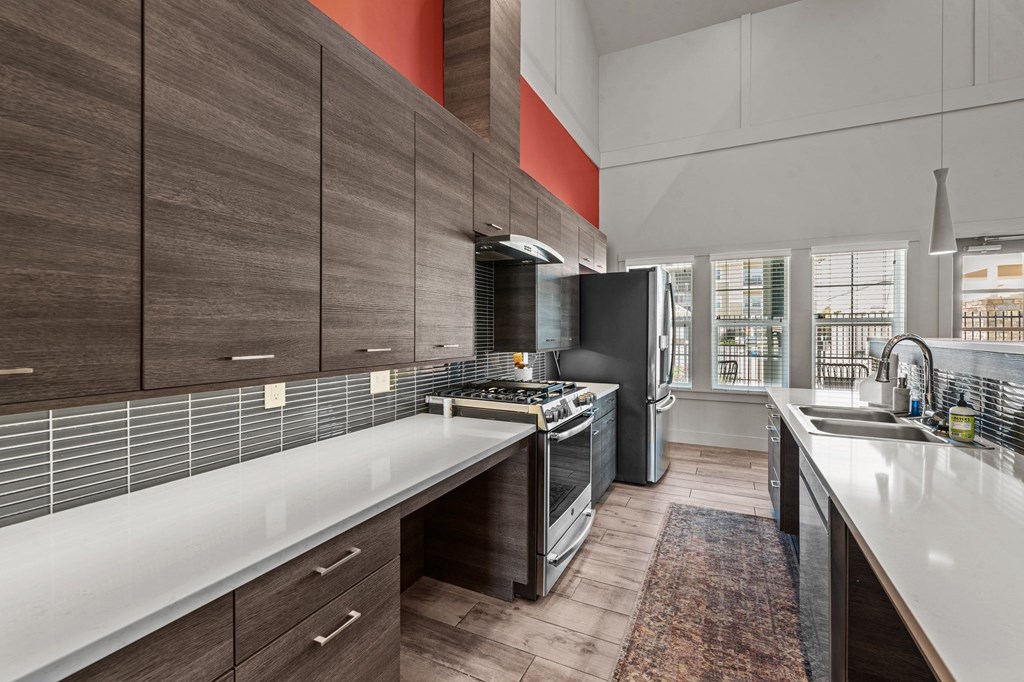 Prelude at Paramount Apartments Clubhouse Kitchen