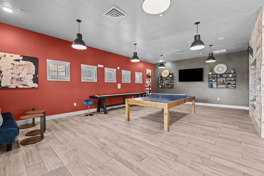 Prelude at Paramount Apartments Clubhouse Game Area