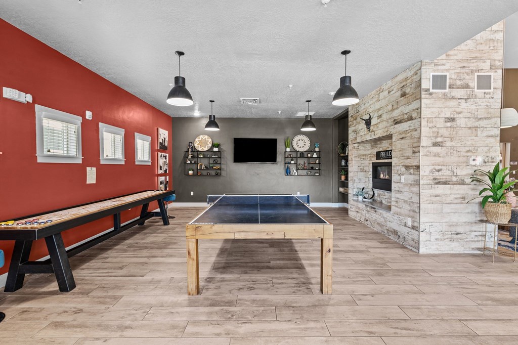 Prelude at Paramount Apartments Clubhouse Game Area
