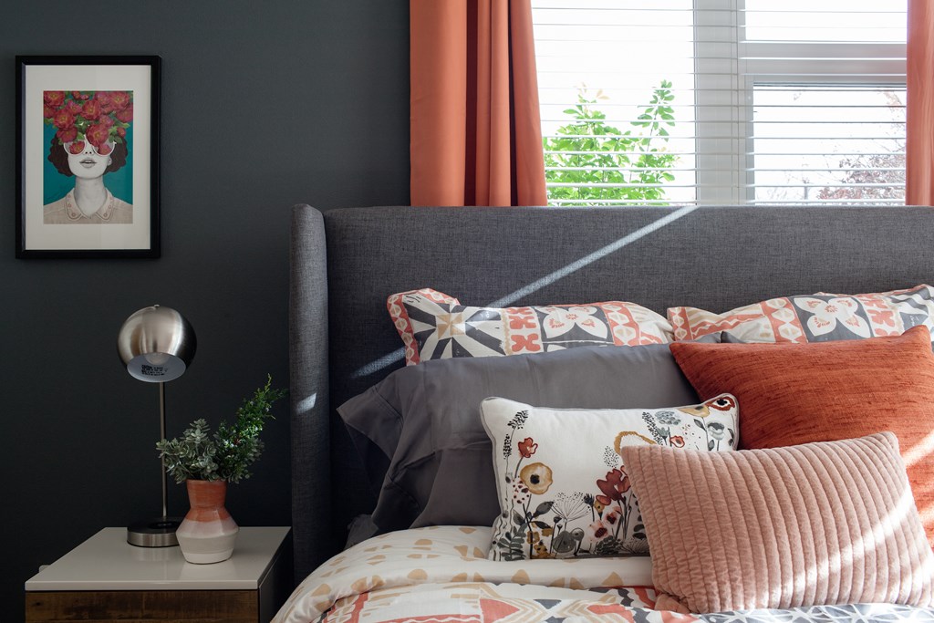 Grand Park Village shot of nightstand next to bed