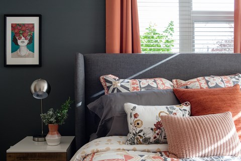 Grand Park Village shot of nightstand next to bed