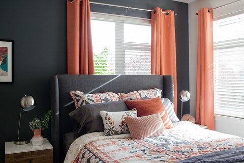 Grant park Village shot of bed and nightstand