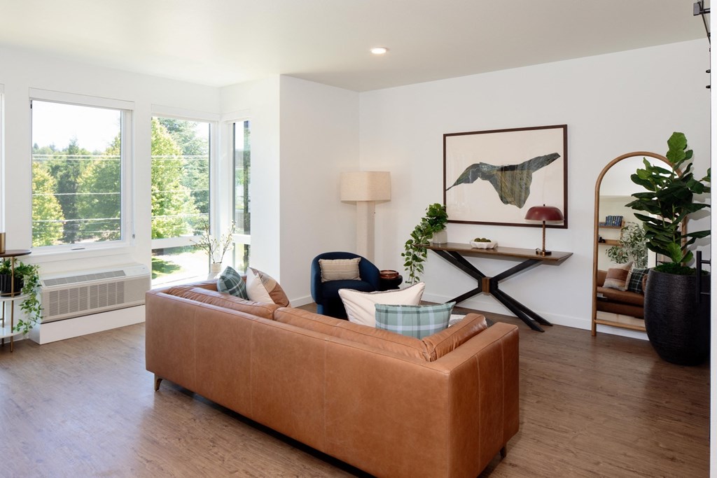 The Gabe Apartments in Portland, Oregon Model Living Room