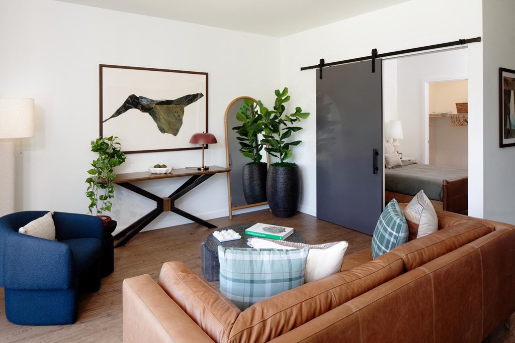 The Gabe Apartments in Portland, Oregon Model Living Room