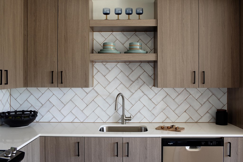 The Gabe Apartments in Portland, Oregon Model Kitchen