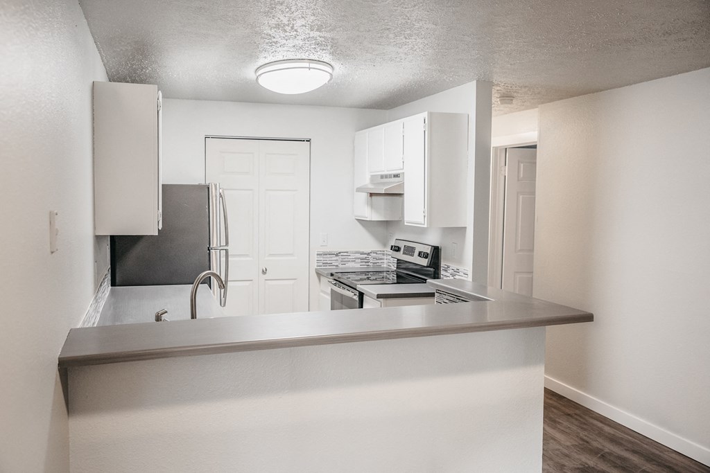 GoGo Heights Apartments Vacant Kitchen