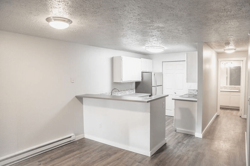 GoGo Heights Apartments Vacant Kitchen