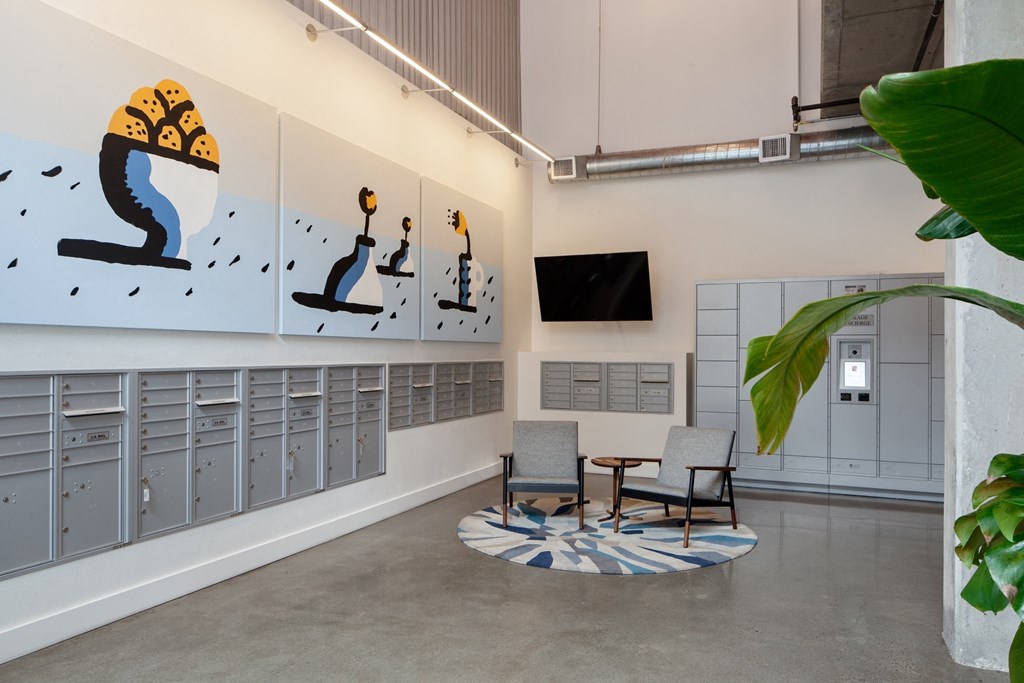 Goat Blocks in Portland, Oregon Mail Area