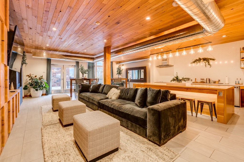 Goat Blocks in Portland, Oregon Clubhouse Lounge