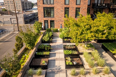 Goat Blocks in Portland, Oregon Exterior and Courtyard with Garden