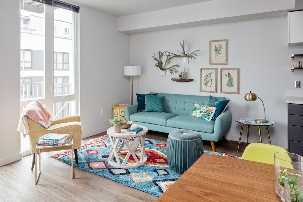 Goat Blocks in Portland, Oregon Model Living Room