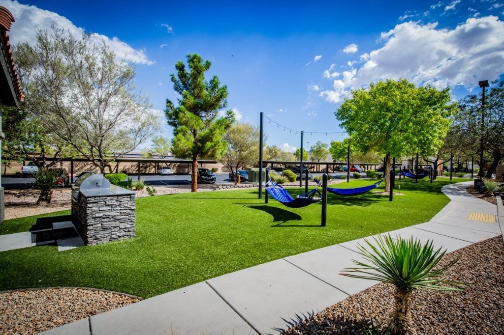 Colton Apartments grassy area