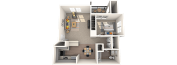 Hanover Apartments One Bedroom Floor Plan