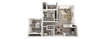 Hanover Apartments Two Bedroom Floor Plan