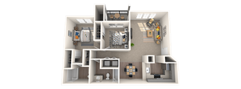 Hanover Apartments Two Bedroom Two Bath Floor Plan