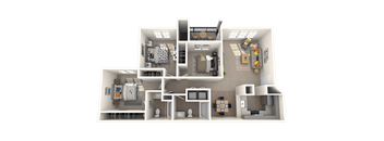 Hanover Apartments Three Bedroom Floor Plan