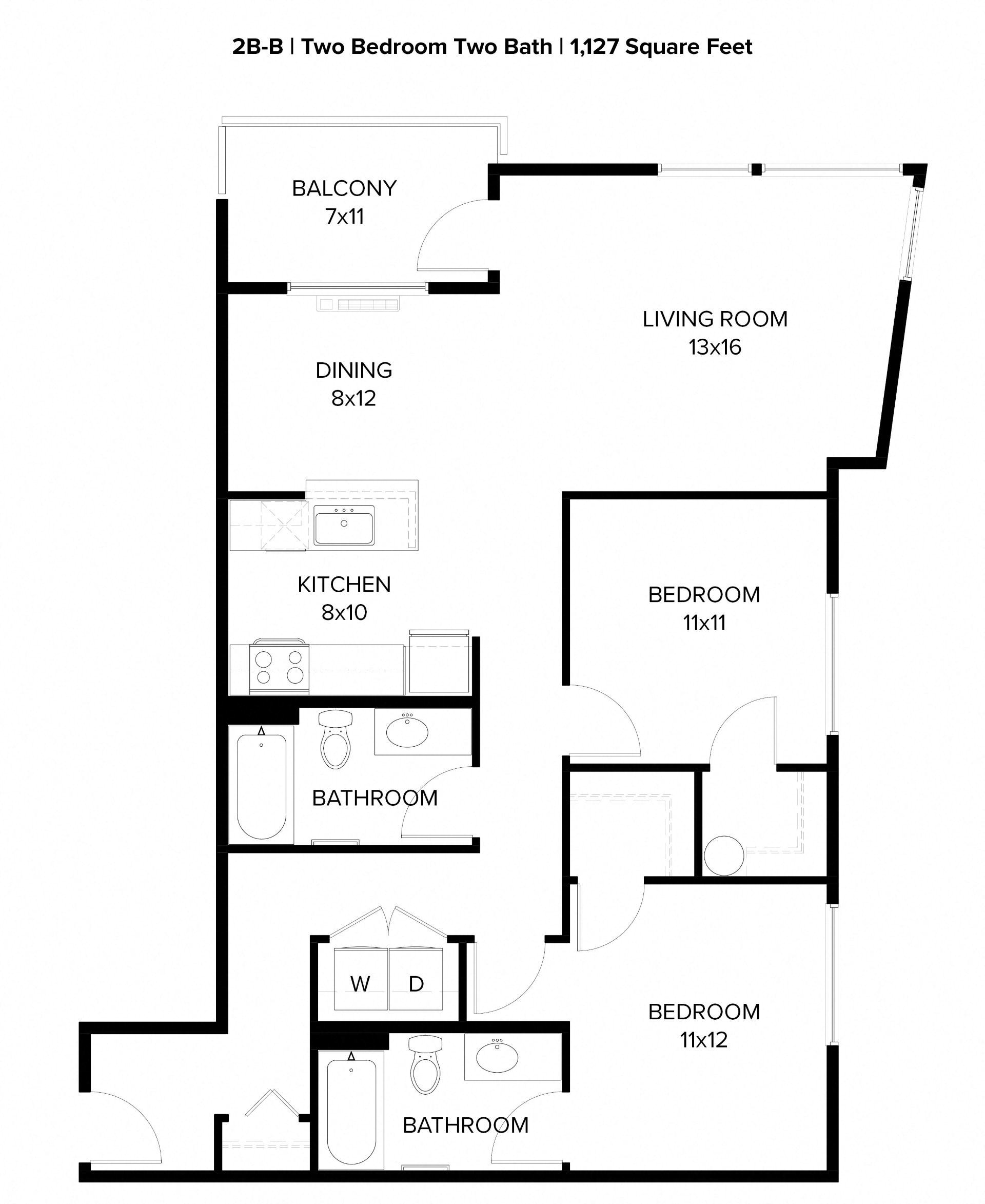 Harbor Sky 2x2 G Floor Plan