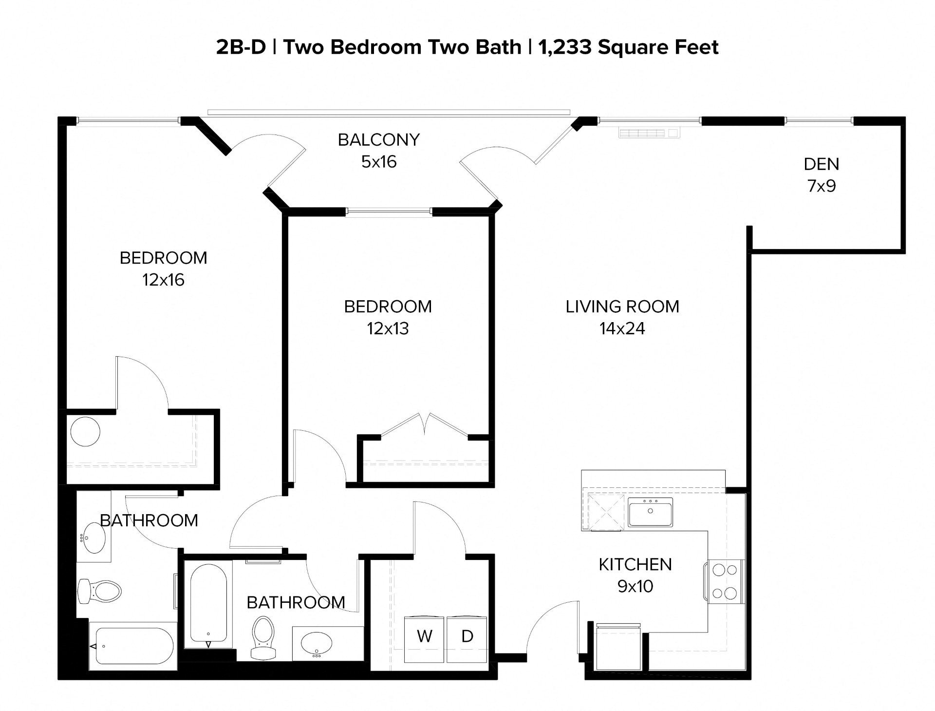 Harbor Sky 2x2 J Floor Plan