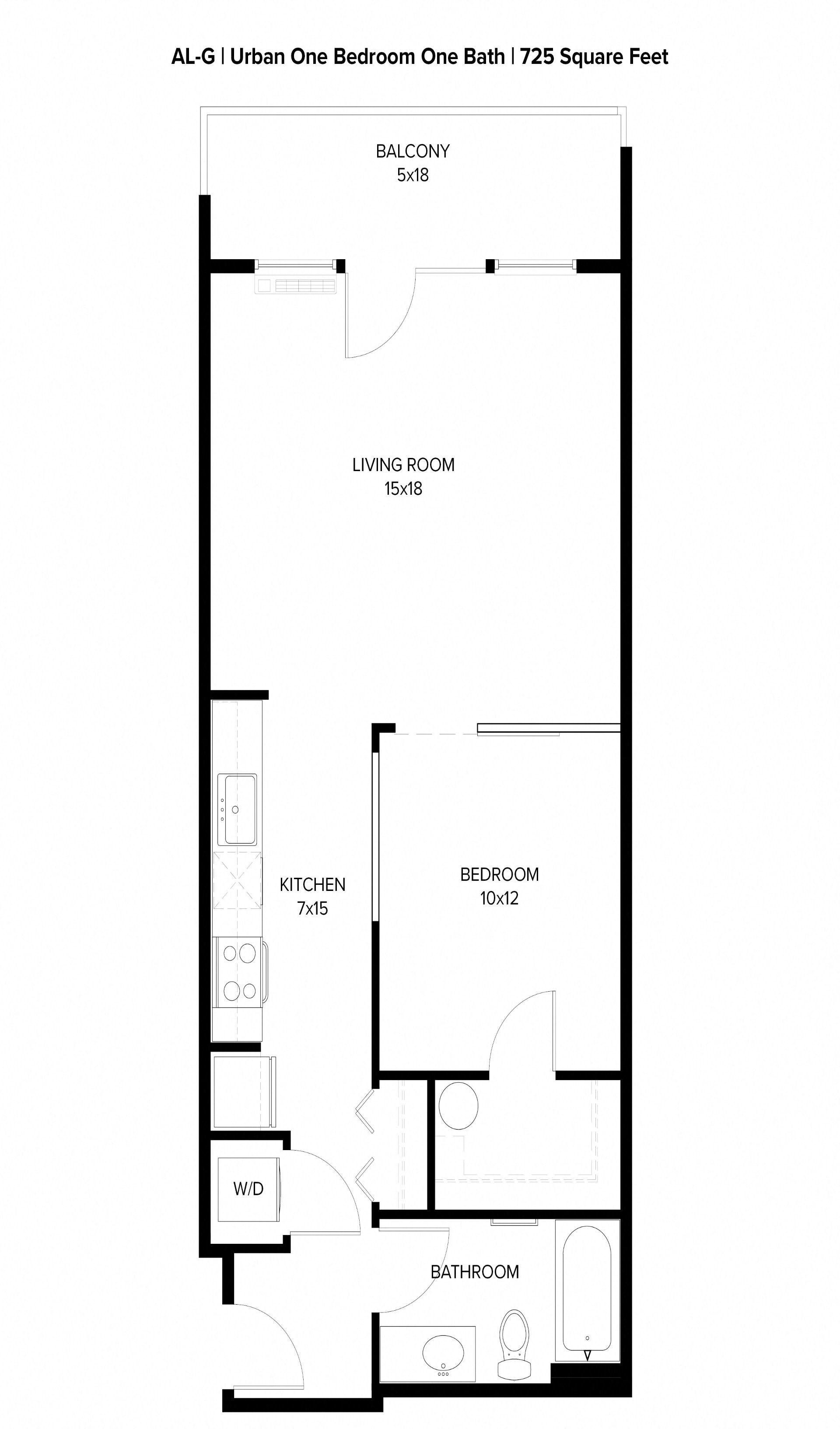 Harbor Sky Studio J Floor Plan