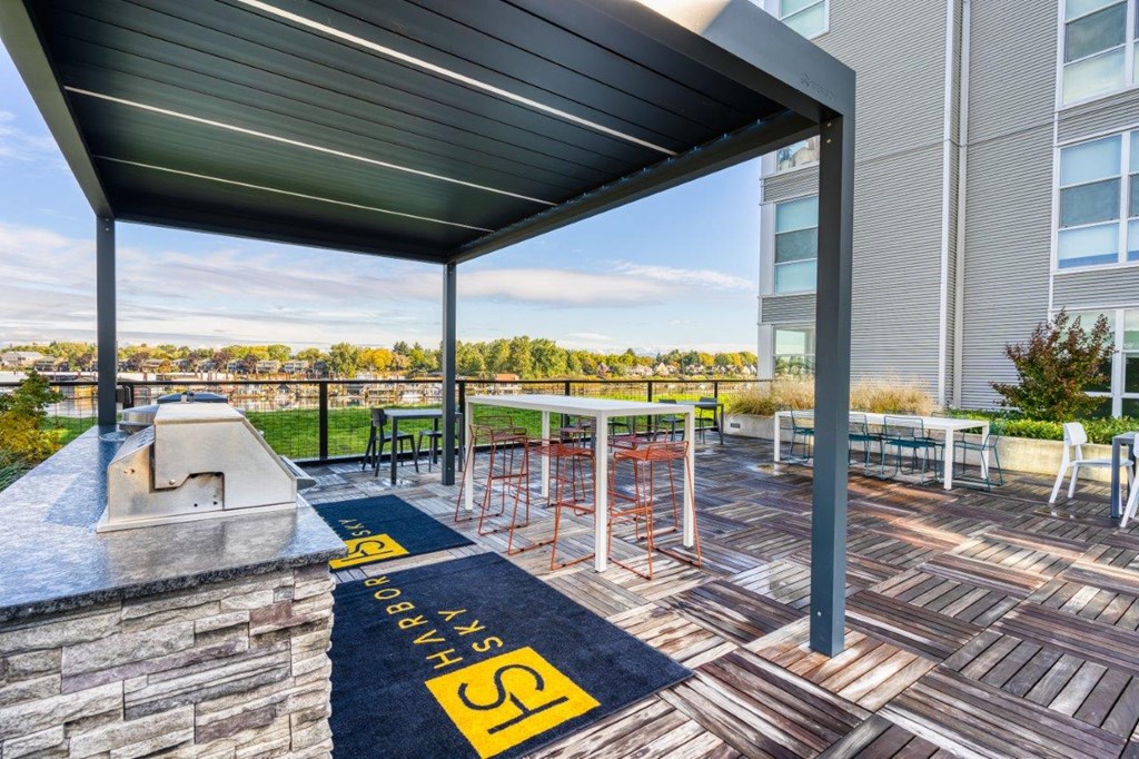 Harbor Sky Patio with Ample Seating and BBQ