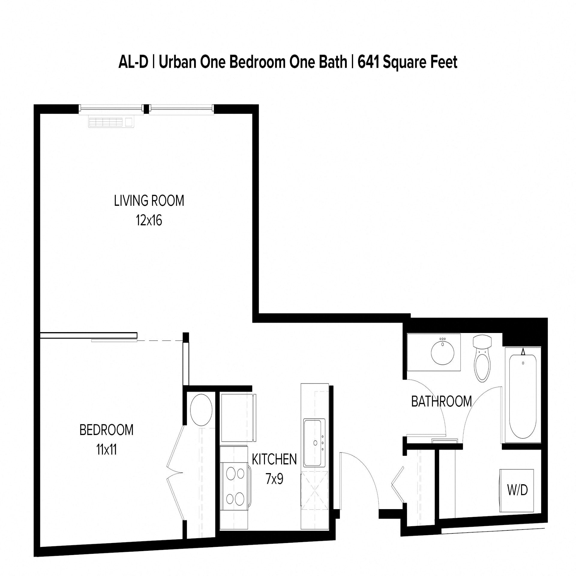 Harbor Sky Studio F Floor Plan