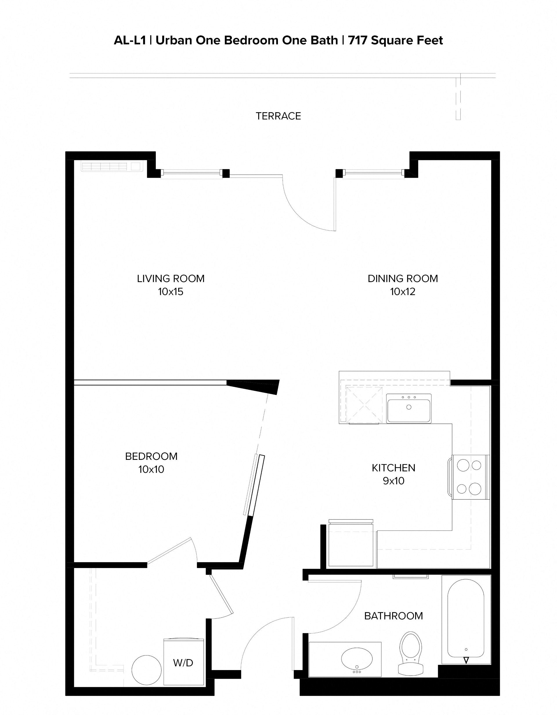 Harbor Sky Studio I Floor Plan