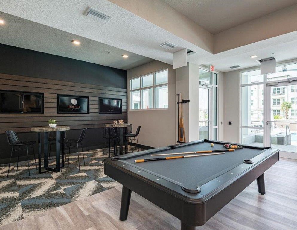 our apartments offer a clubhouse with a pool table
