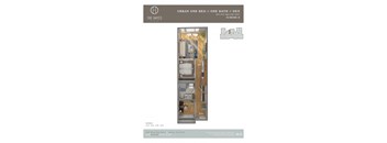 The Hayes on Stone Way Apartments Floor Plan Open + Den 9