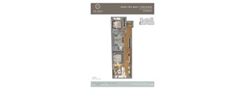 The Hayes on Stone Way Apartments Floor Plan Open 2X2 F.1