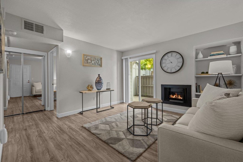 Hazel Ranch Apartments in Fair Oaks, California Model Living Room