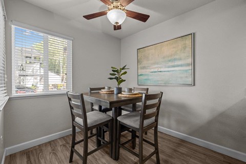 Hazel Ranch Apartments in Fair Oaks, California Model Dining Room
