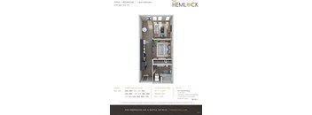 The Hemlock Apartments Open 1 Bed 1 Bath 1A-1C Floor Plan