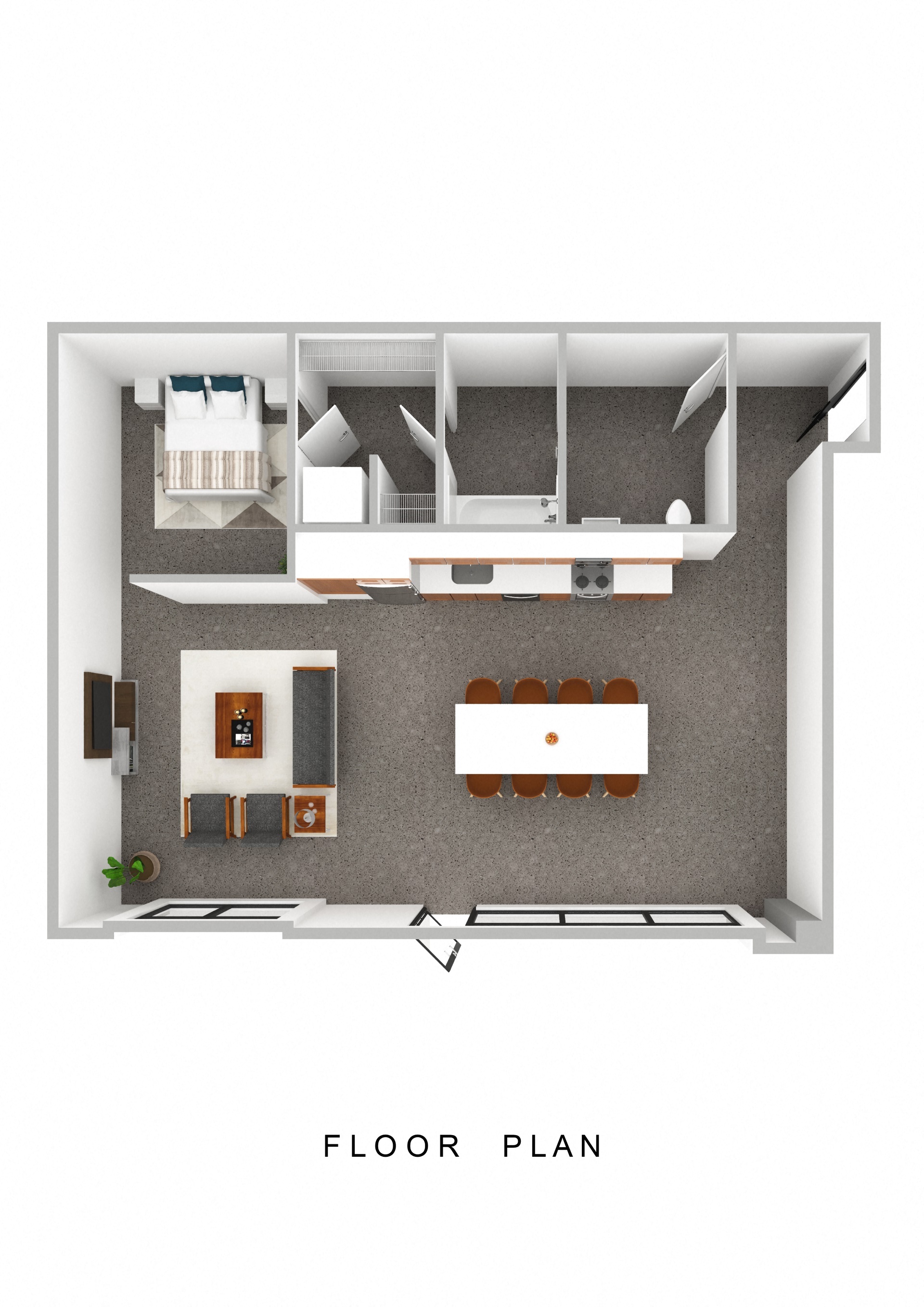 Henley Place Apartments in Milwaukie, Oregon Live Work Floor Plan