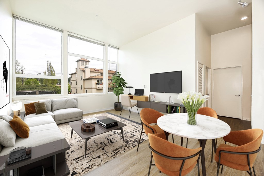 Henry Apartments Living and Dining Room