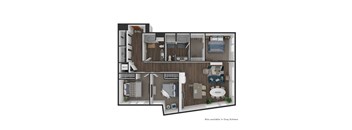 Heron Flats and Lofts 3x2 Floor Plan