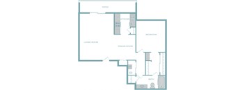 a floor plan of a two bedroom apartment