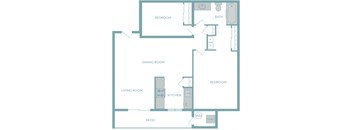 Hidden Meadows 2x1 2D Floor Plan