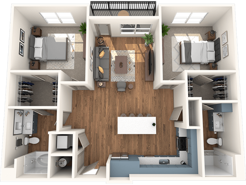 Alton Optimist Park 3D Floor Plan Highball
