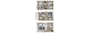 Highlands EVOLV Townhomes in White Plains, Maryland Tydings Floor Plan