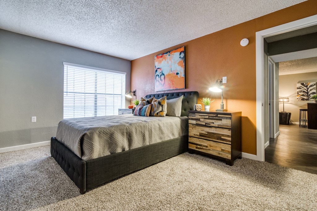 The Annex Apartments Model Bedroom and Doorway