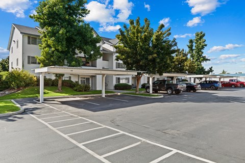 Farr Court Parking Lot with Covered Spots
