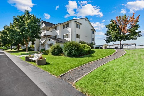 Farr Court Green Grass and Trail