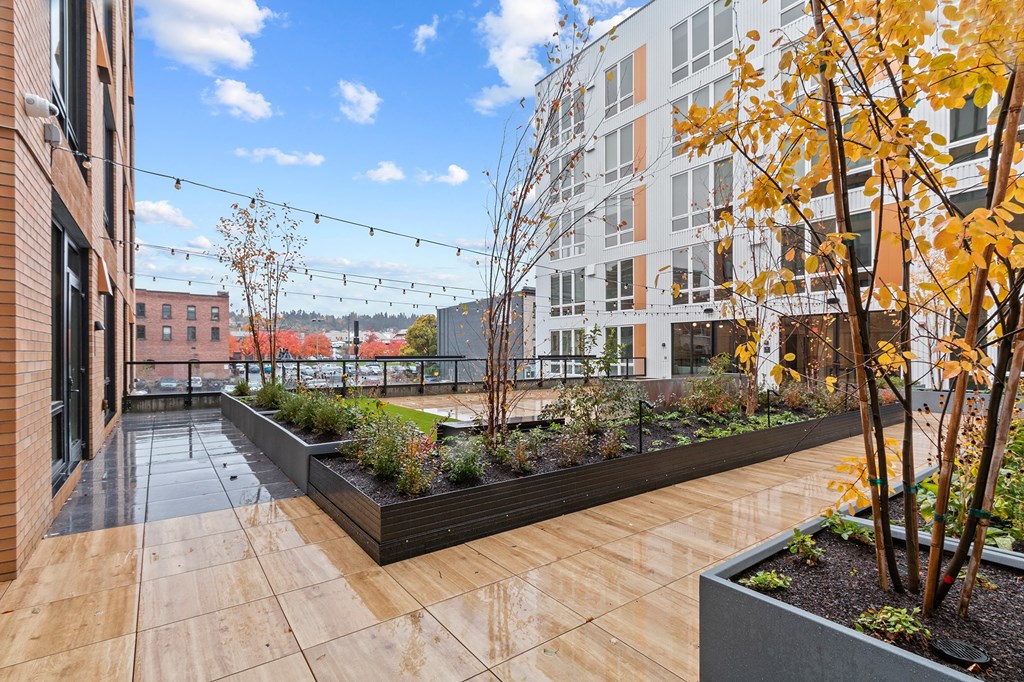 The Warren Apartments Outdoor Courtyard