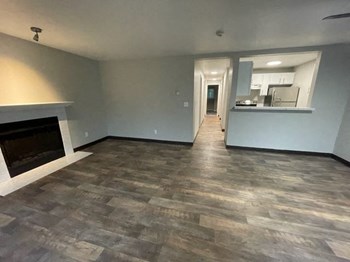 Aspire Apartments at Mountlake Terrace Livingroom into Kitchen - Photo Gallery 4