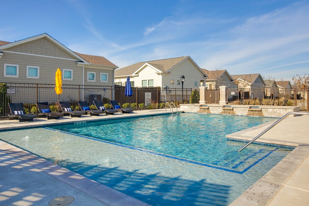 Horizon at Premier Apartments Swimming Pool View with Surrounding Apartments.